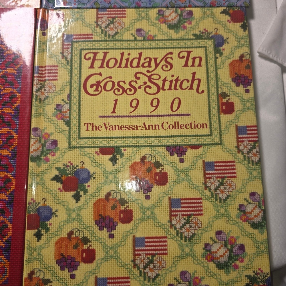 5 Vanessa Ann Collection Holidays In Cross-Stitch 1990-1993 Mother's Garden - Picture 2 of 9